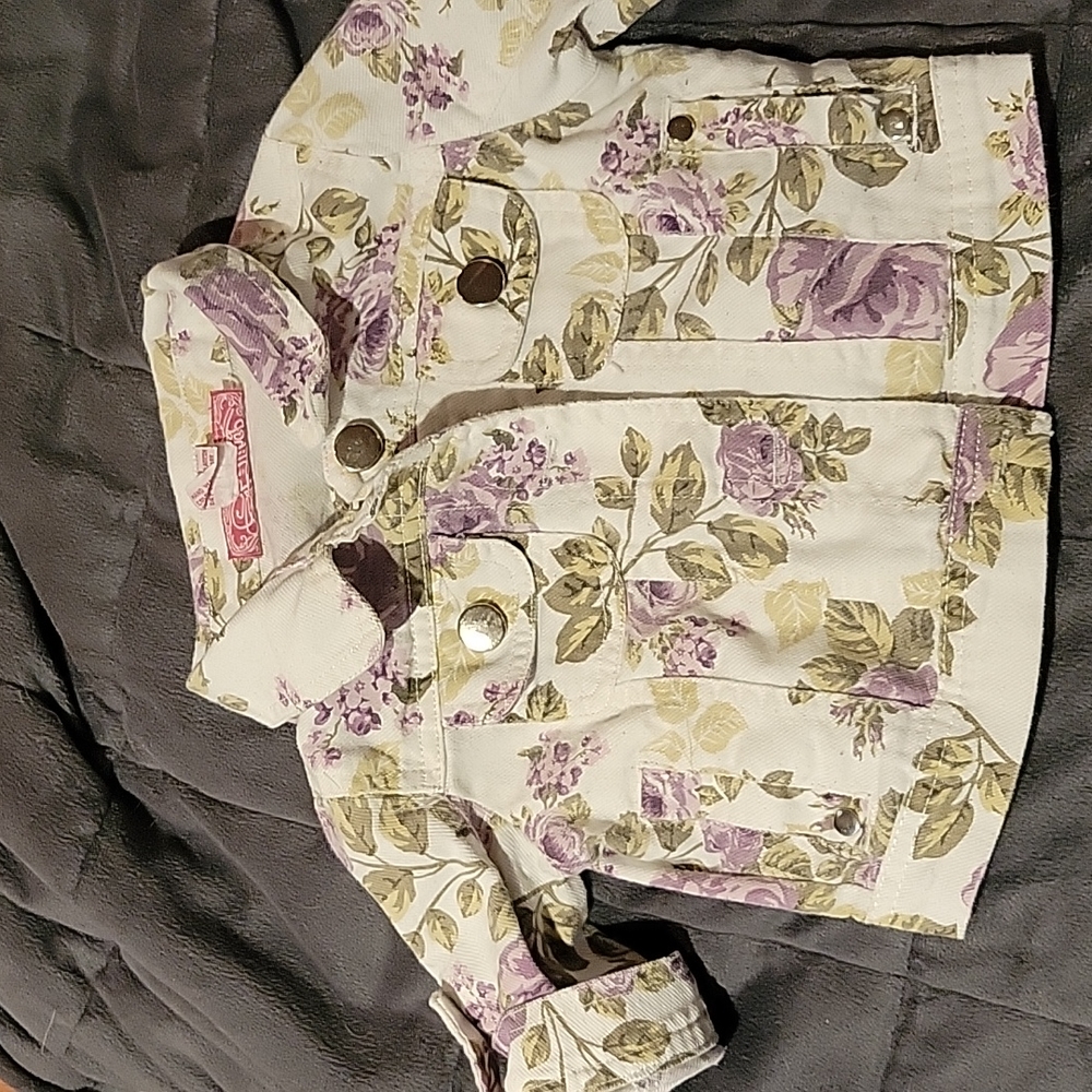 Patterned Denim Jacket